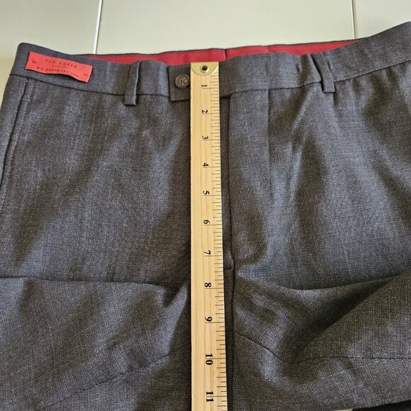 Ted Baker No Ordinary Joe Joey Pant 32R Wool Flat Front Dress Union Made Preppy - Picture 6 of 16